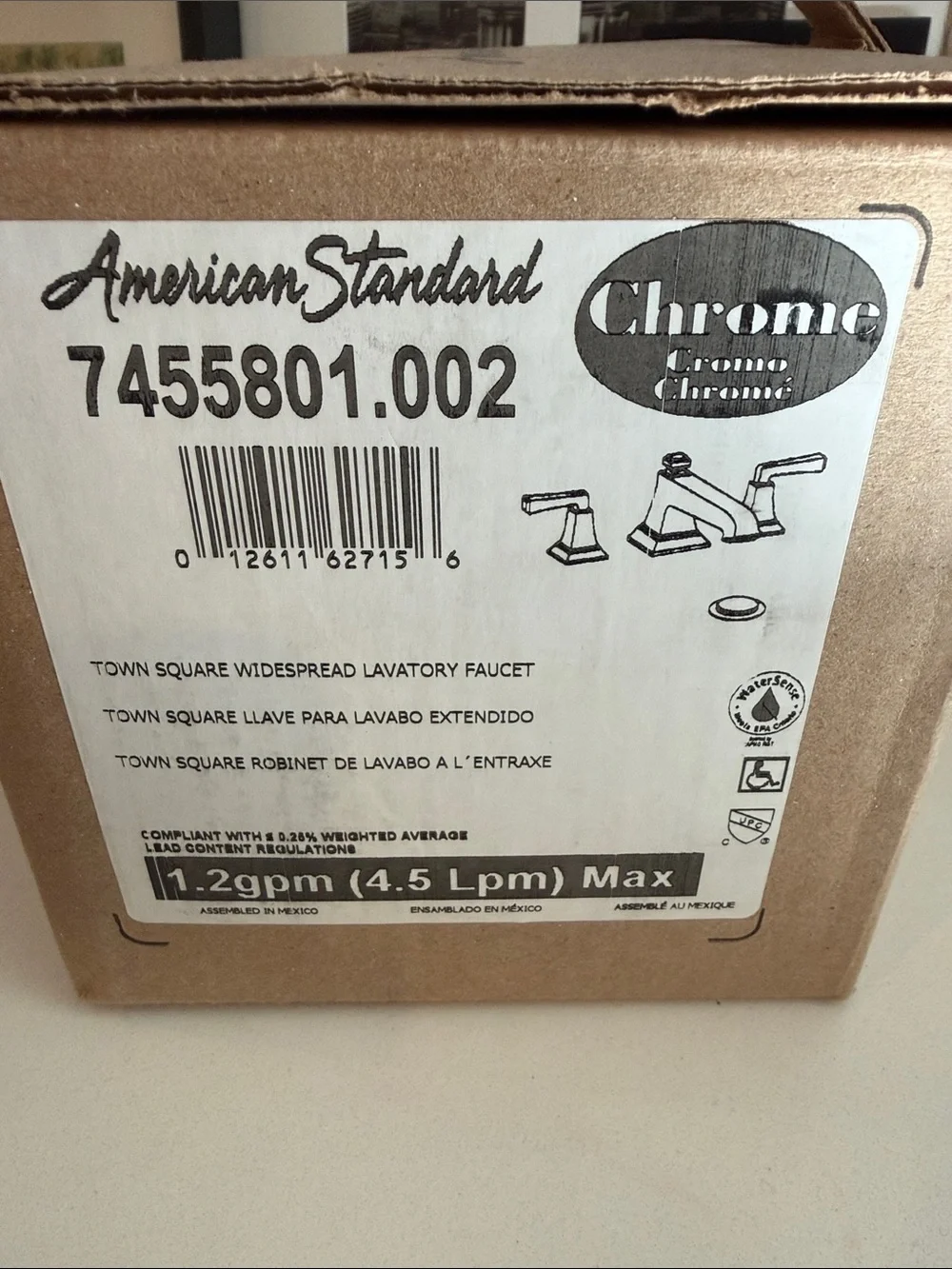 Town Square Widespread Lavatory Faucet - Chrome